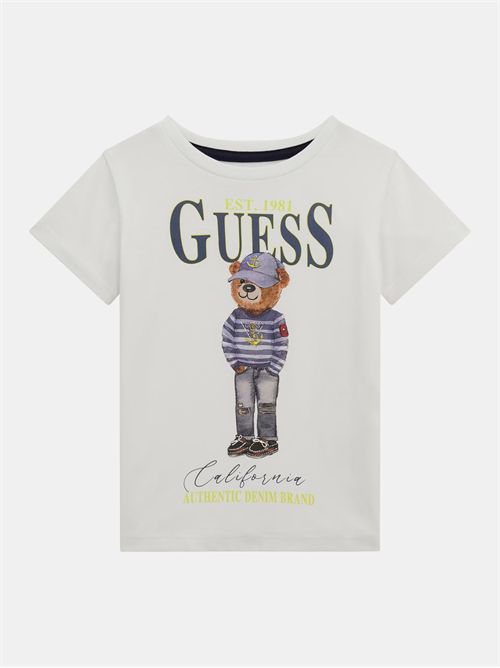 t-shirt boy white GUESS | N5RI20K8HM4/G011